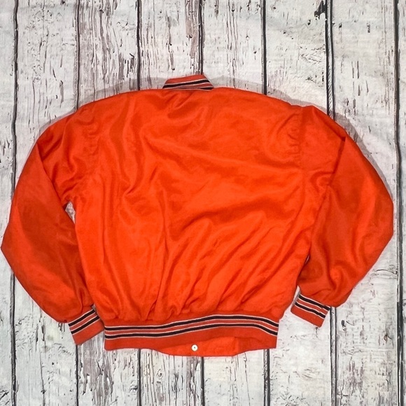 Vintage 70s West Lebanon Draft League 19870s Button Up Baseball Bomber Jacket - Picture 2 of 7